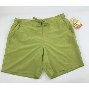 BOGO Kahala Shoreline Hybrid Swim Trunks Lime Green New Tags Quick Dry Tie Men L